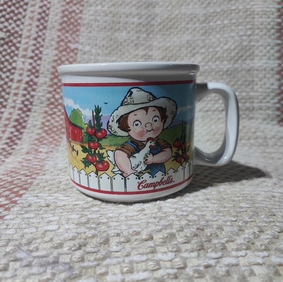 Campbell Kids (2001) Vintage Farm Kids Large Coffee or Soup Mug Rare VTG - Picture 2 of 4